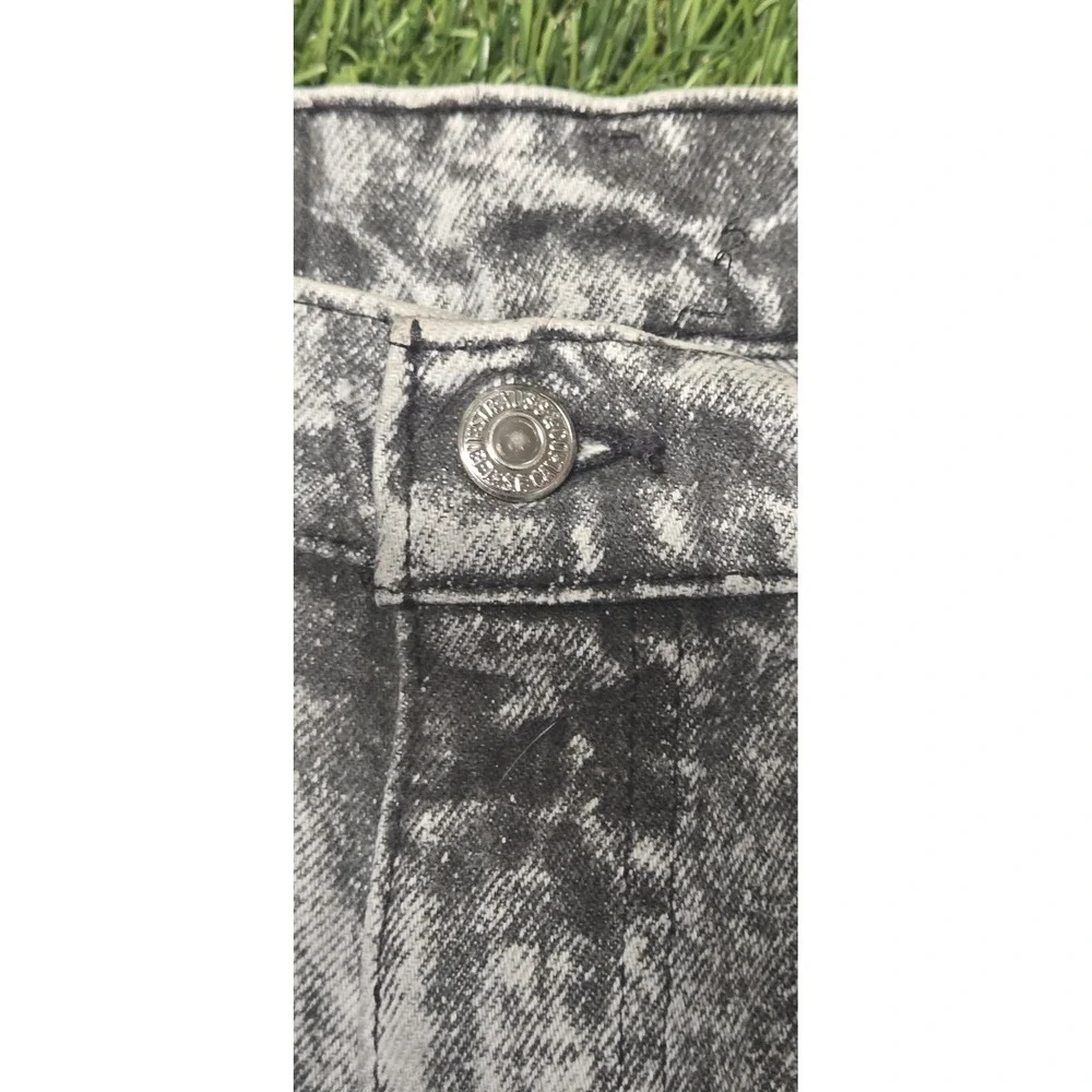 Vintage 80s Levis 550 Black Acid Wash Jeans Made USA Mens 31x29 (Tag 34) Tapered